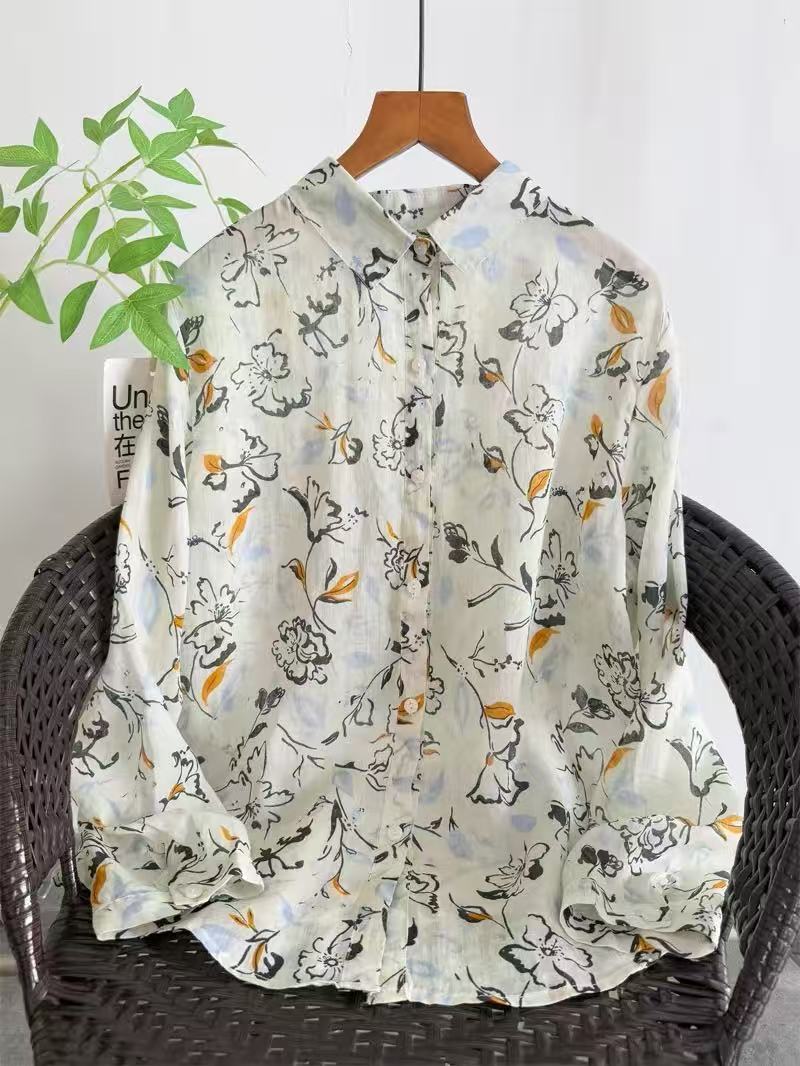 Summer Clothing For Japan - 2026 Vintage-Kleidung 100% Ramie-Hemden für Damen