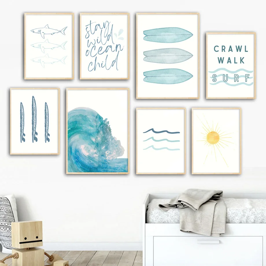 Summer Quotes - Sommer Surf Hai Fisch Wellen Sonne