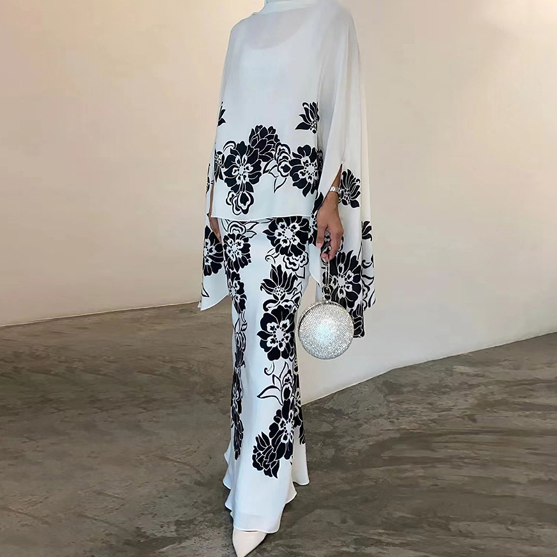 Summer Evenings Clothing - 2026 Muslimische Damen Zweiteiler Set Damen