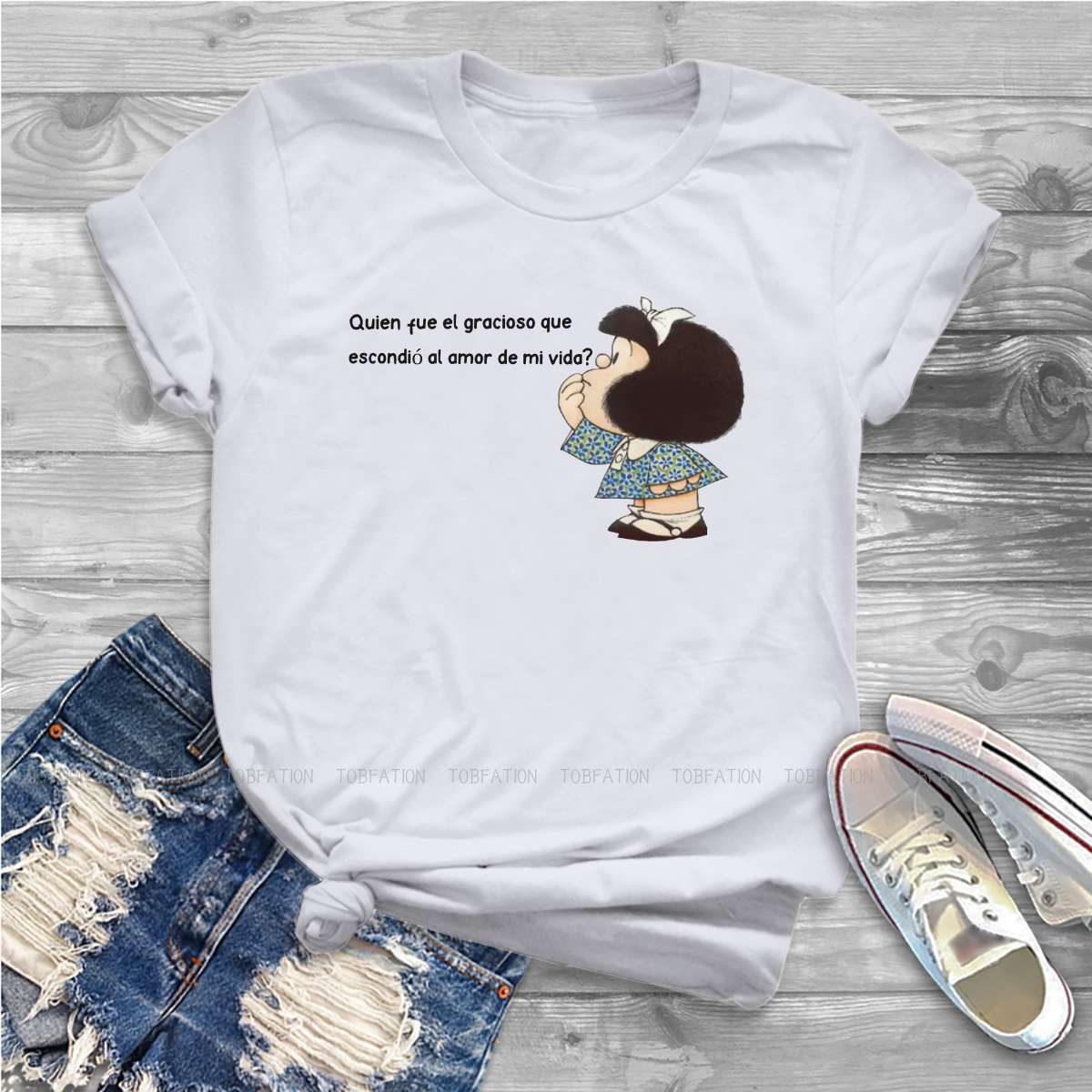 Summer Clothing Words - Worte Ätherisches Feminine Kleidung Mafalda Quino