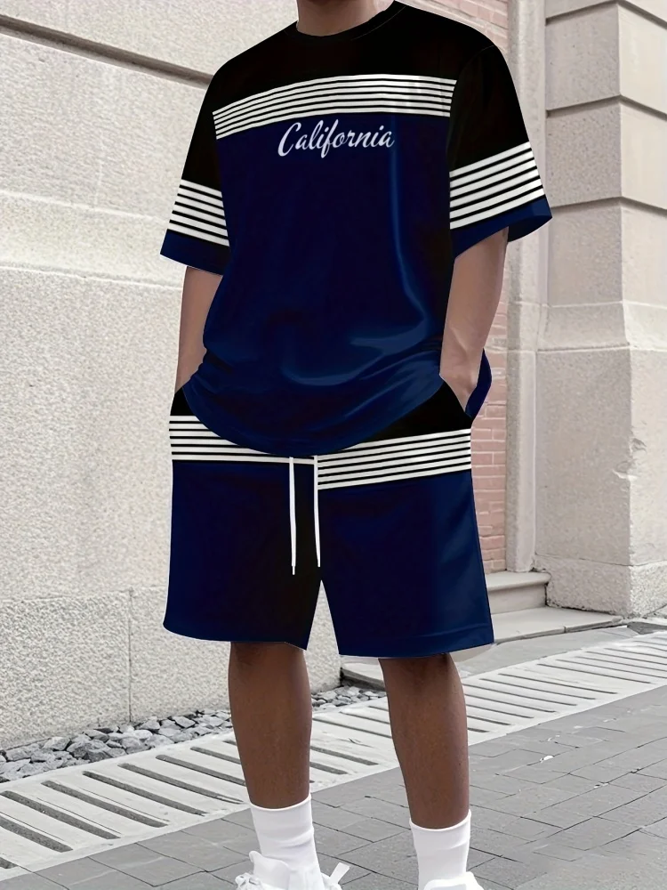 Summer Clothing Holiday - Einfaches 2-teiliges Set aus T-Shirts und