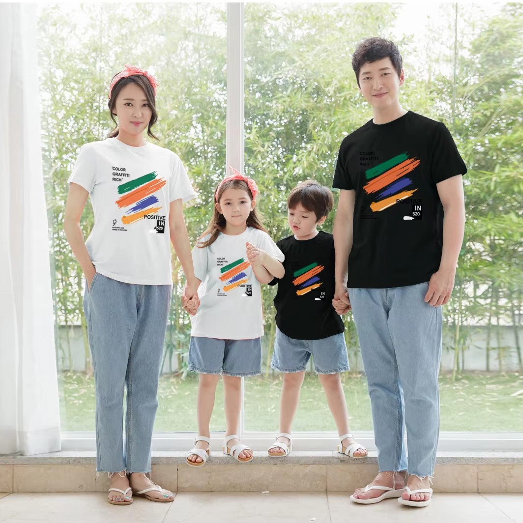 Summer Clothing Drawing For Kids - Familien-Look T-Shirts 2026 Sommer Jungen Mädchen