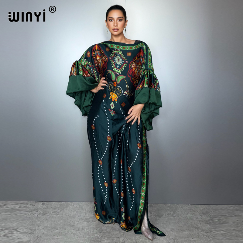 Summer Evenings Clothing - WINYI elegante Puff(ed) Ärmel Abendkleid Abaya