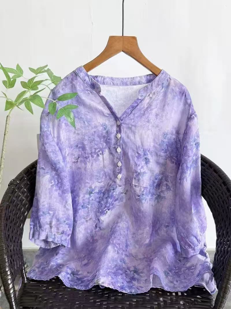 Summer Clothing For Japan - 100 % Ramie-Hemden für Damen, Sommer-Vintage-Hemden