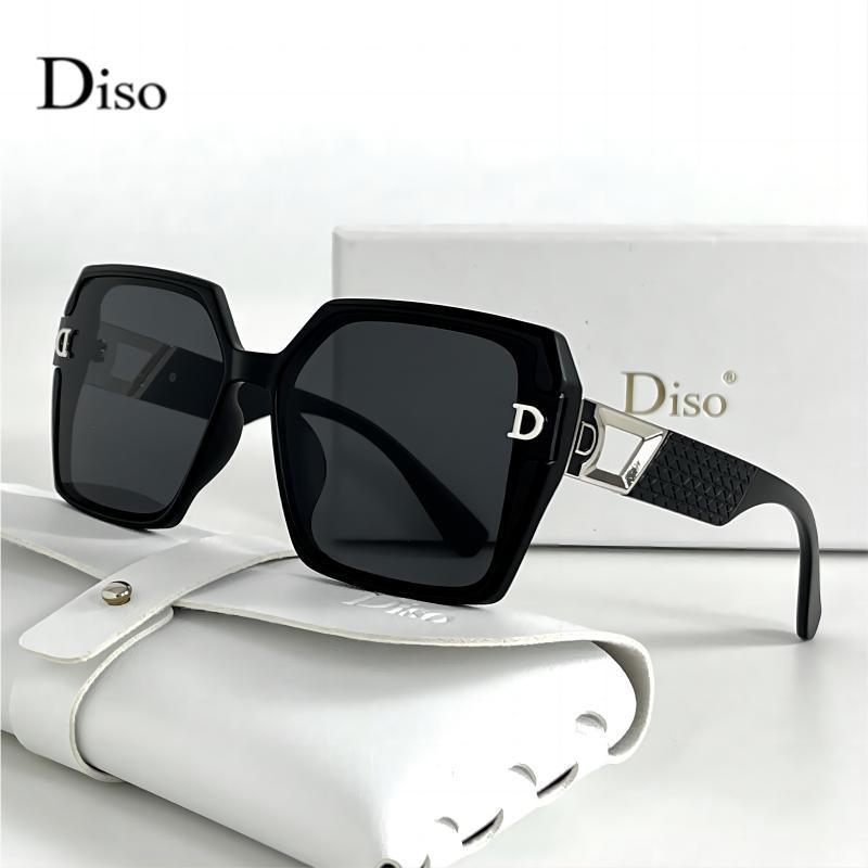 Summer Quotes - Übergroße Sonnenbrille mit Buchstaben-D-Dekor für Damen,