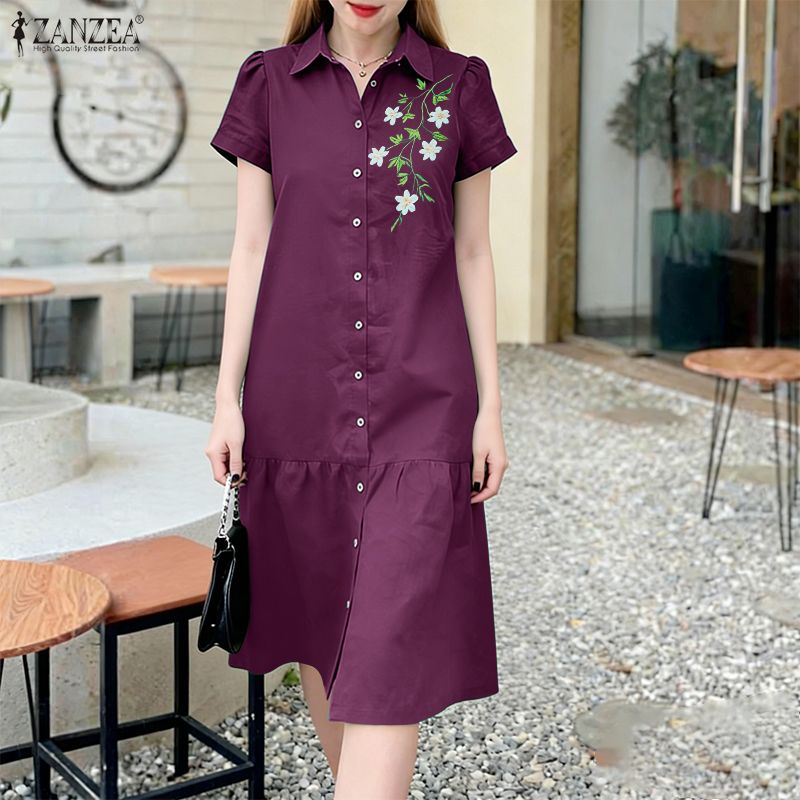 ZANZEA 2026 Sommer Blumenprint – Sundress Midi Floral Bewertung und Preis