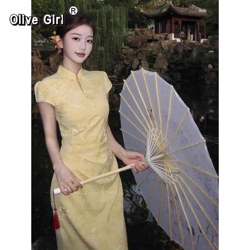 Verbessertes Cheongsam-Kleid Q – Summer Clothing Young Women Bewertung und Preis