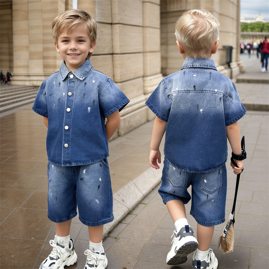 Modischer Kinder-Sommer-Jeansa – Summer Clothing Drawing For Kids Bewertung und Preis