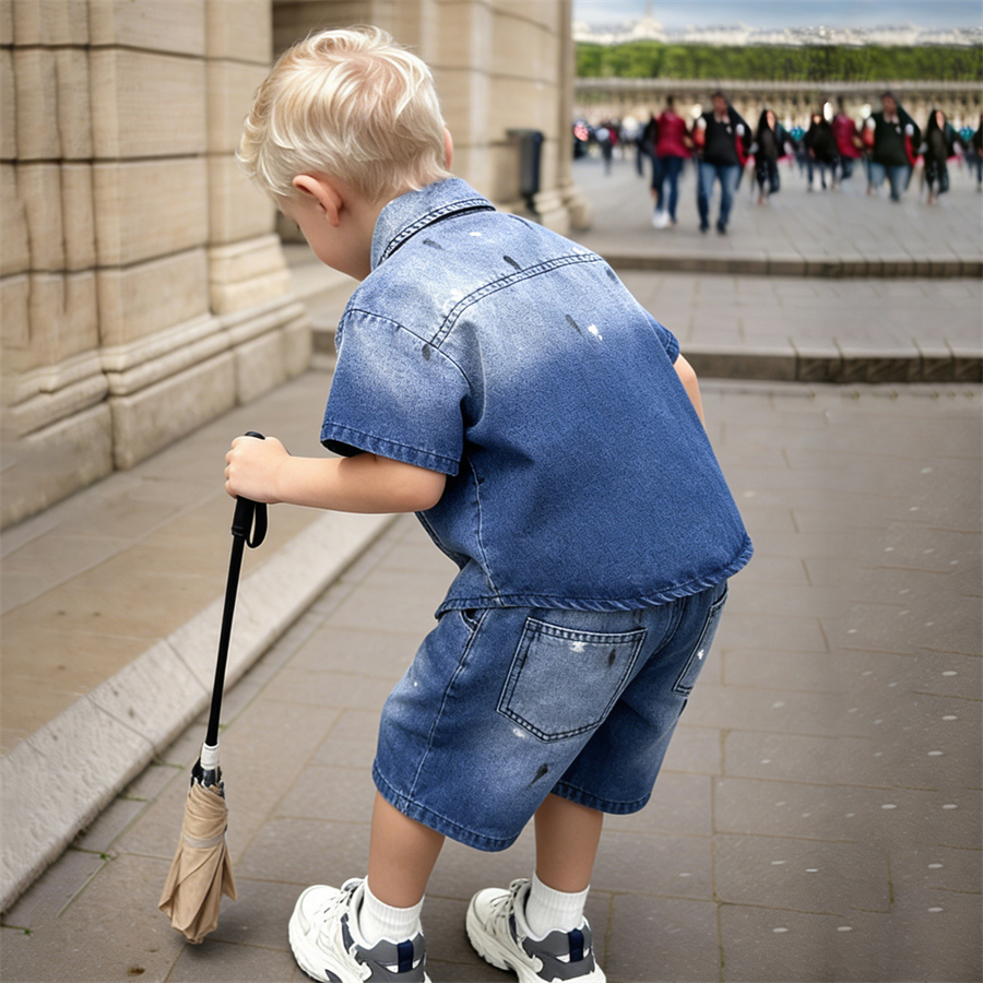 Modischer Kinder-Sommer-Jeansa – Summer Clothing Drawing For Kids Bewertung und Preis