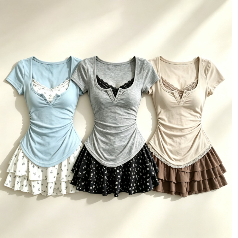 Japanisches Süßes 2-Teiliges S – Summer Clothing Y2K Bewertung und Preis