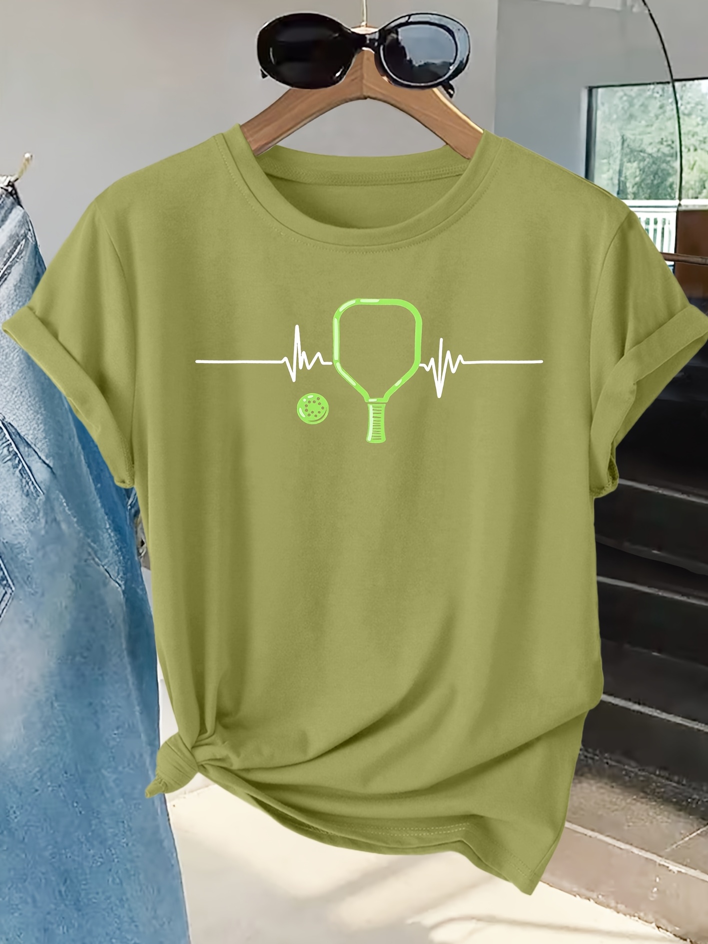 Damen-T-Shirt mit Schläger-Her – Summer Clothing Pictures Bewertung und Preis