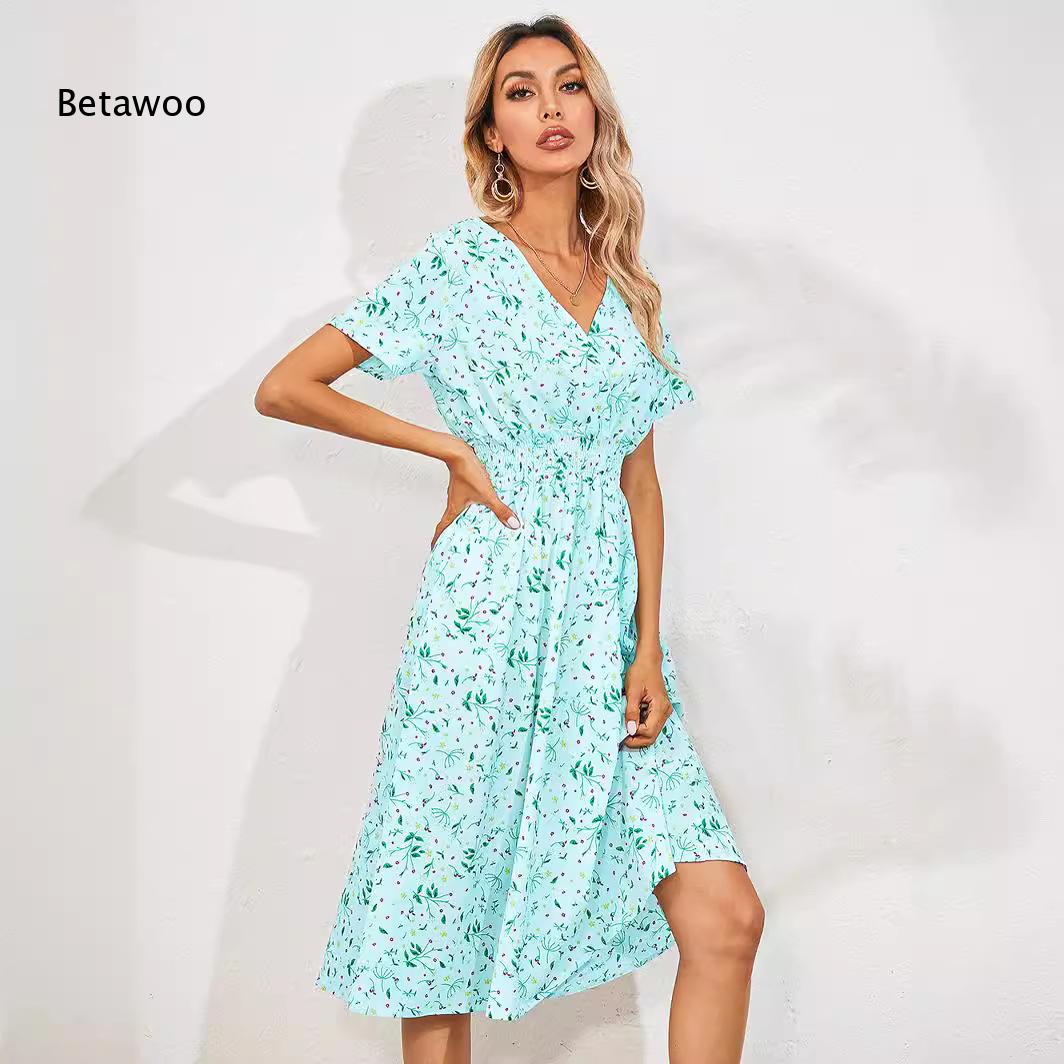 Ditsy Blumenmuster Midi-Sommer – Sundress Midi Floral Bewertung und Preis