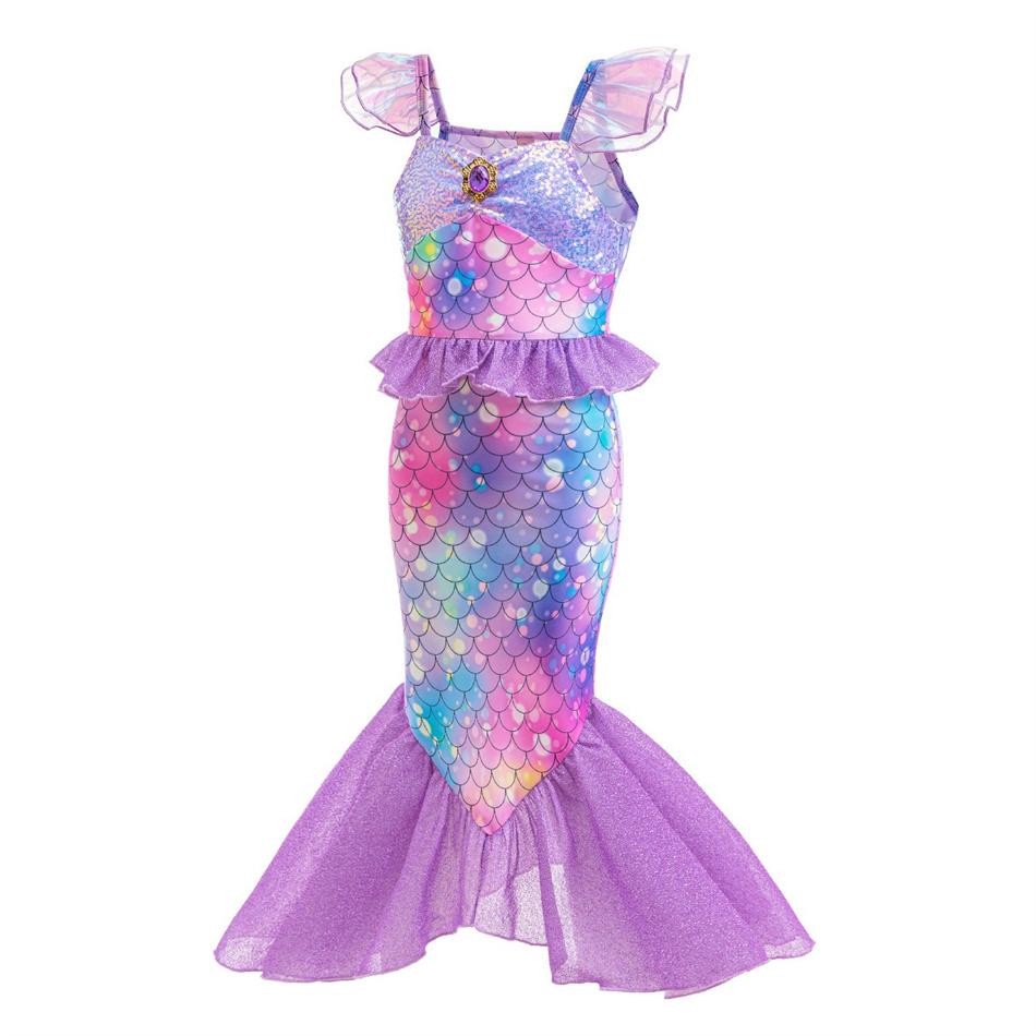 Meerjungfrau Cosplay Lila Prin – Summer Clothing Holiday Bewertung und Preis