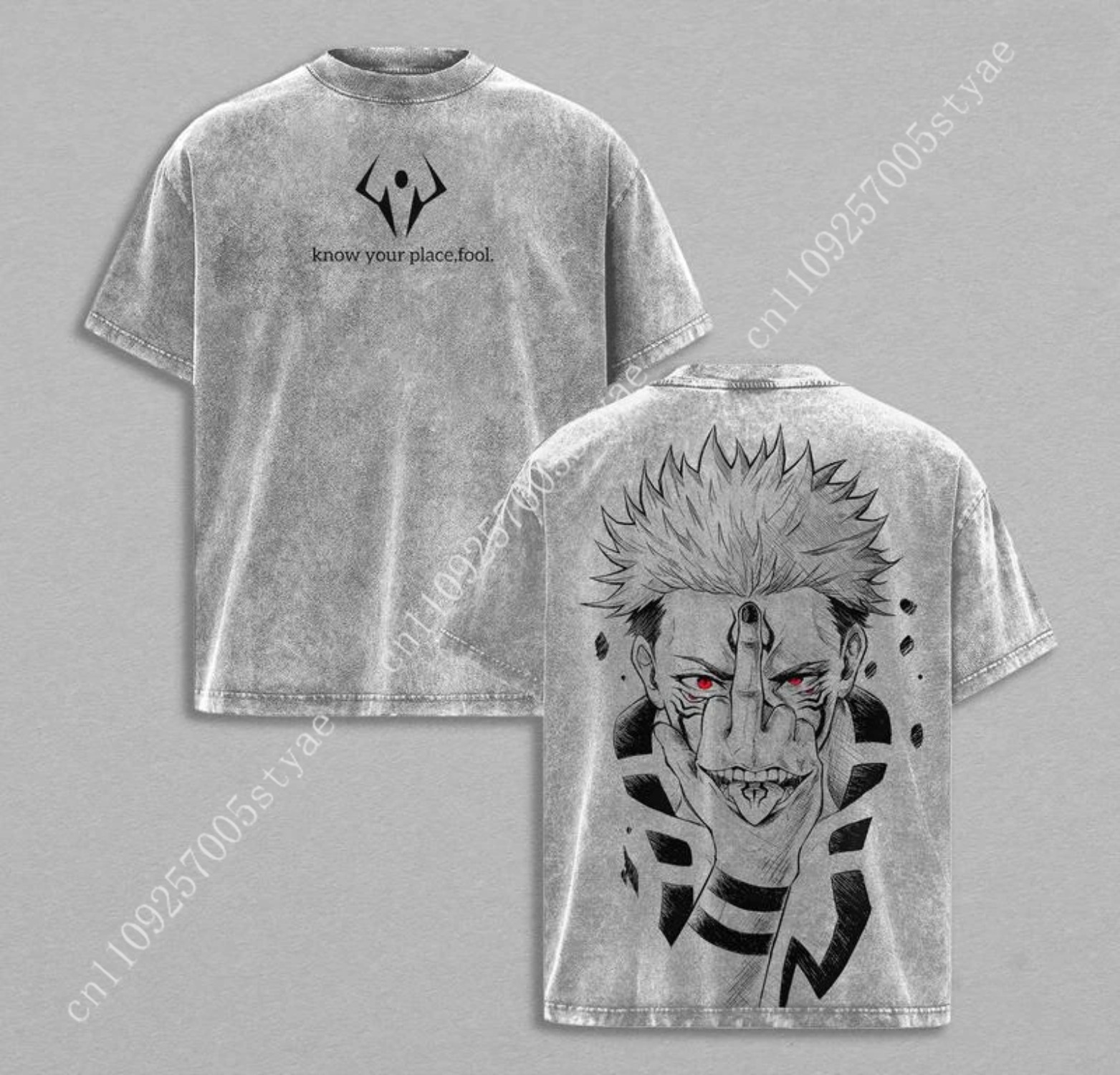 Anime Ryomen Sukuna Grafik-T-S – Yours Summer Clothing Bewertung und Preis