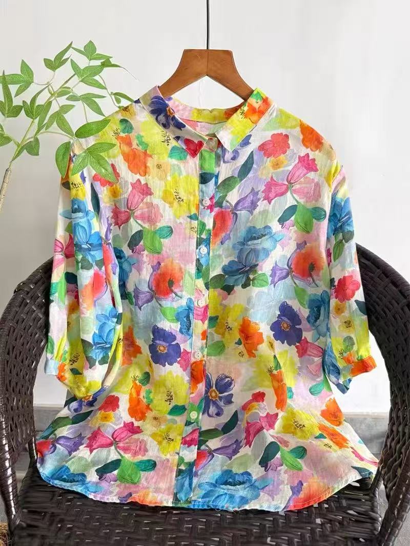 2026 Reine Ramie-Bluse mit Blu – Summer Clothing For Japan Bewertung und Preis