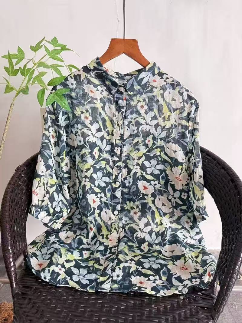 2026 Reine Ramie-Bluse mit Blu – Summer Clothing For Japan Bewertung und Preis