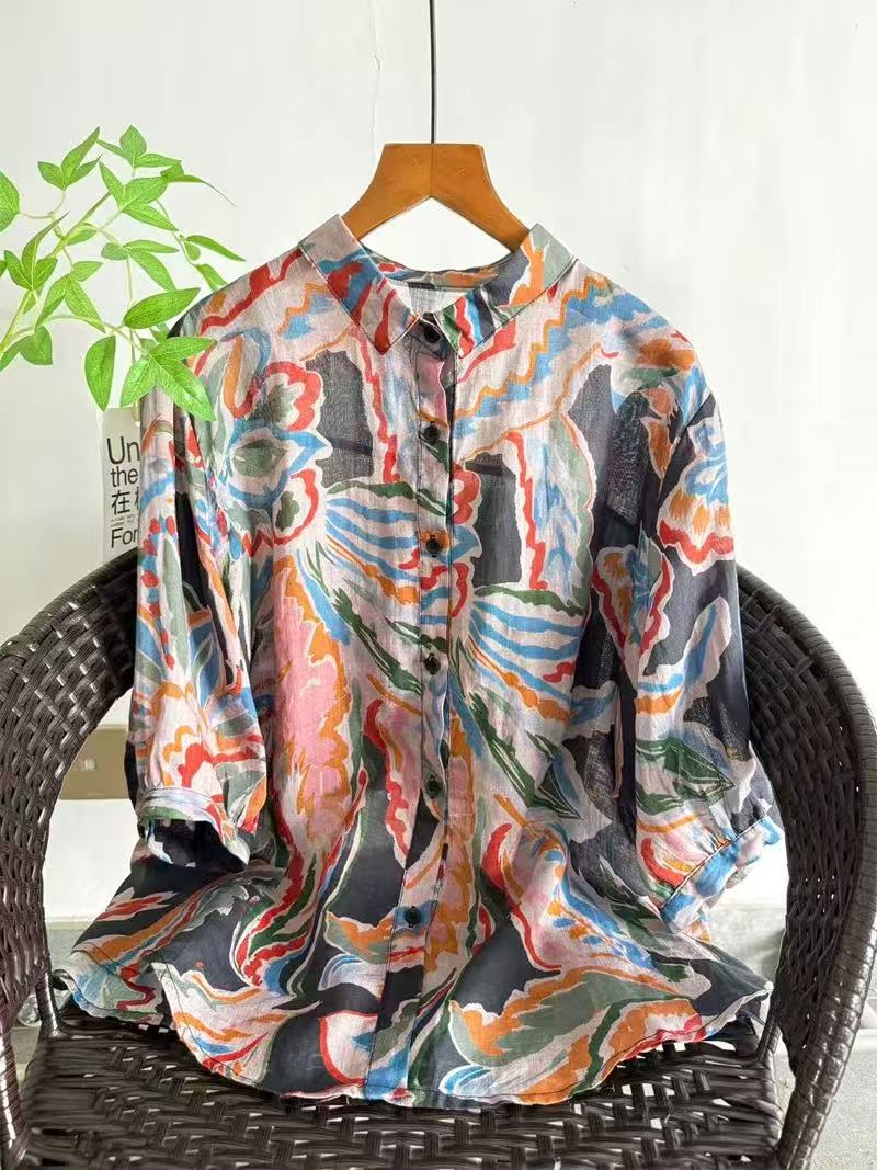 2026 Reine Ramie-Bluse mit Blu – Summer Clothing For Japan Bewertung und Preis