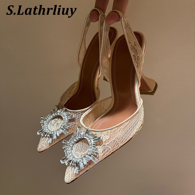 Sandalen Strass Blume Spitz Hi – Summer Clothing Collection Bewertung und Preis
