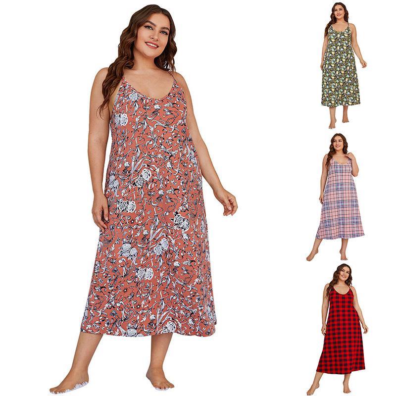 Plus-Size-Schlafkleid für Dame – Summer Clothing For Plus Size Women Bewertung und Preis